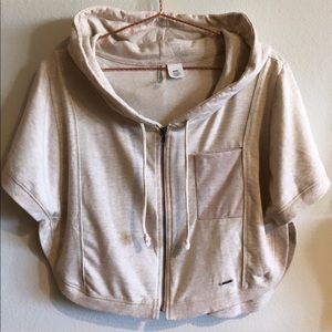 Hang-ten Crop Hoodie/Poncho, Size Small